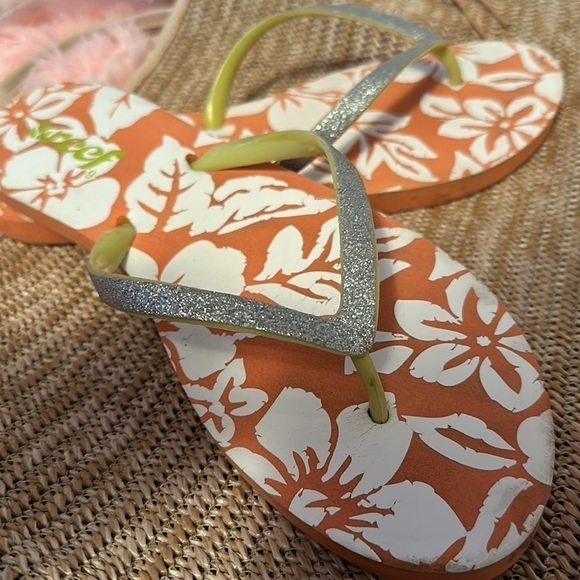 REEF Cushion Flip Flops sandals thongs women’s 9 glitter comfy flats fun sandal - Picture 5 of 6